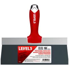 LEVEL5 10" Blue Steel Taping Knife with Soft-Grip Handle