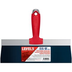 LEVEL5 12" Blue Steel Taping Knife with Composite Handle
