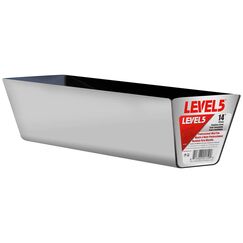 LEVEL5 14" Stainless Steel Mud Pan with Rounded Bottom