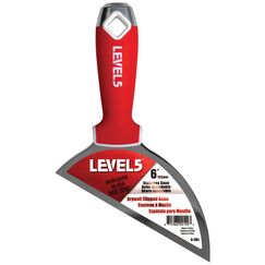 LEVEL5 6" Stainless Steel Clipped Knife with Soft-Grip Handle