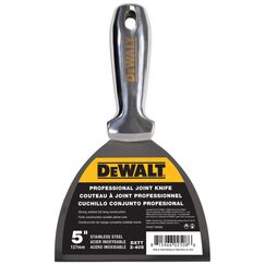 DeWALT 5" One-Piece Stainless Steel Joint Knife with Welded Handle