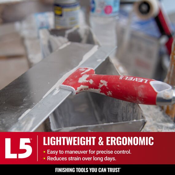 LEVEL5 10" Stainless Steel Taping Knife with Soft-Grip Handle, 2 image