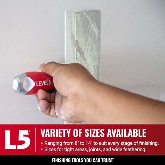 LEVEL5 10" Stainless Steel Taping Knife with Soft-Grip Handle, 7 image