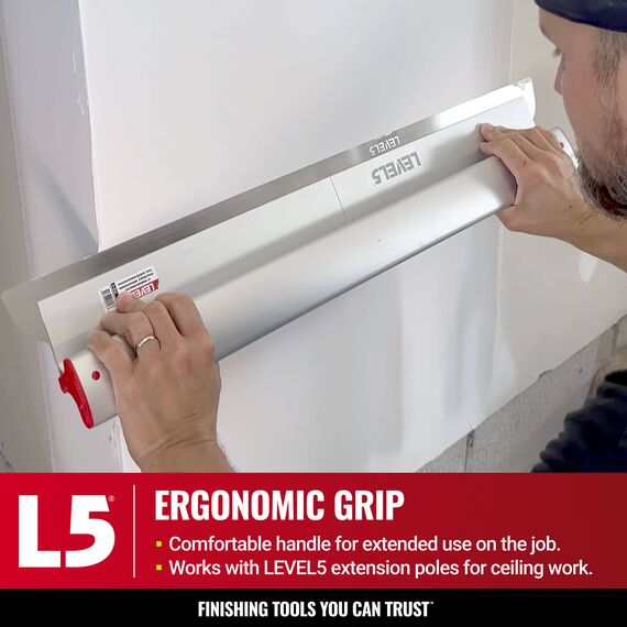 LEVEL5 37"-63" Extendable Handle for Skimming Blades and Compound Rollers, 5 image