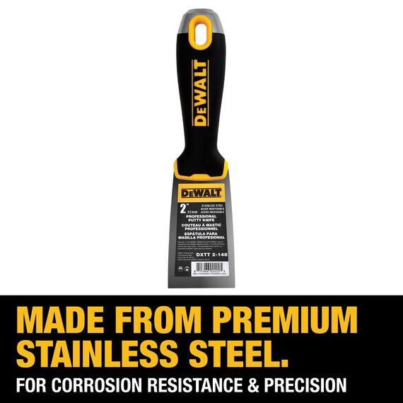 DeWALT 2" Carbon Steel Joint Knife with Soft-Grip Handle, 2 image