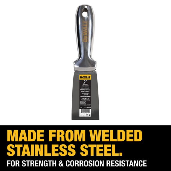 DeWALT 2" One-Piece Stainless Steel Joint Knife with Welded Handle, 2 image