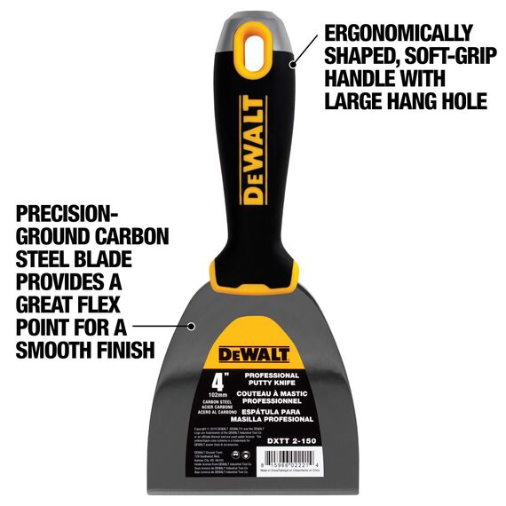 DeWALT 4" Carbon Steel Joint Knife with Soft-Grip Handle, 3 image