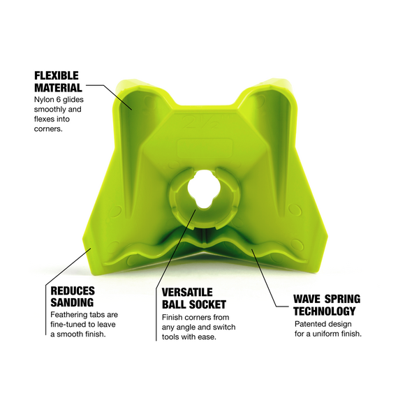 CanAm NyCor 2.5" Corner Finisher for Inside Drywall Corners, 4 image