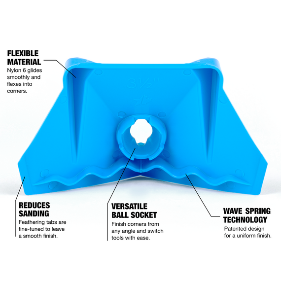 CanAm NyCor 3.5" Corner Finisher for Inside Drywall Corners, 4 image