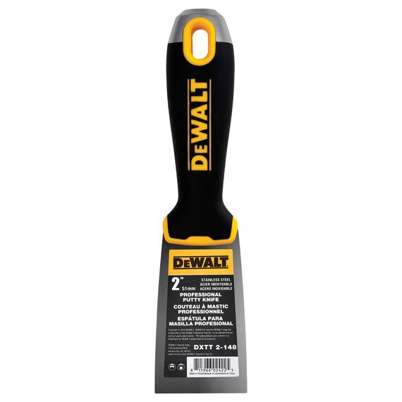 DeWALT 2" Carbon Steel Joint Knife with Soft-Grip Handle