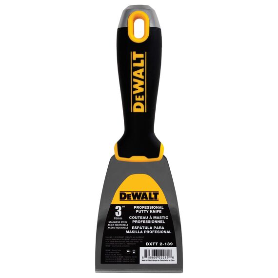 DeWALT 3" Stainless Steel Joint Knife with Soft-Grip Handle
