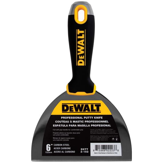 DeWALT 6" Carbon Steel Joint Knife with Soft-Grip Handle